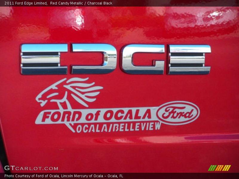 Red Candy Metallic / Charcoal Black 2011 Ford Edge Limited