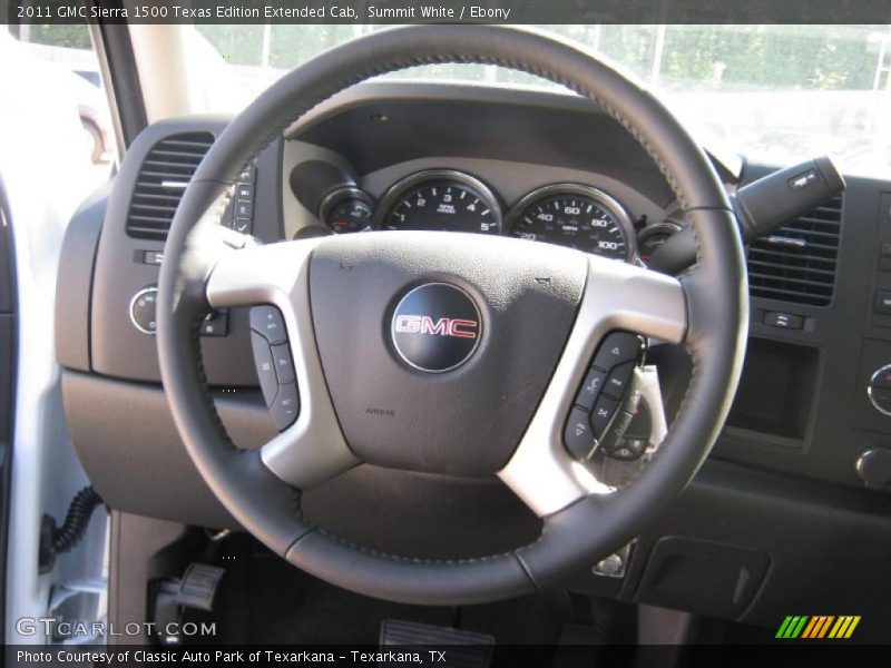 Summit White / Ebony 2011 GMC Sierra 1500 Texas Edition Extended Cab