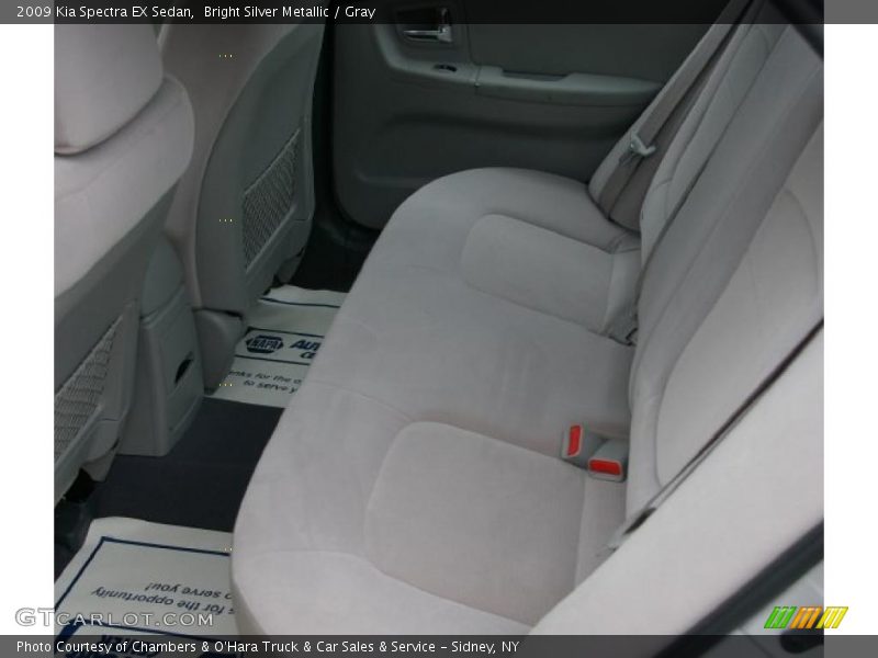 Bright Silver Metallic / Gray 2009 Kia Spectra EX Sedan