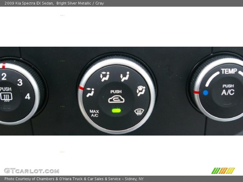 Bright Silver Metallic / Gray 2009 Kia Spectra EX Sedan