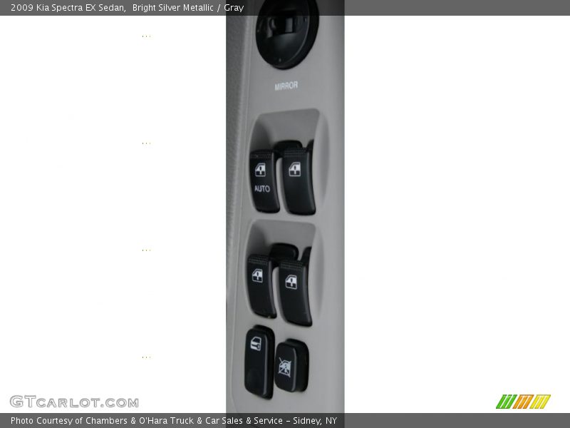 Bright Silver Metallic / Gray 2009 Kia Spectra EX Sedan