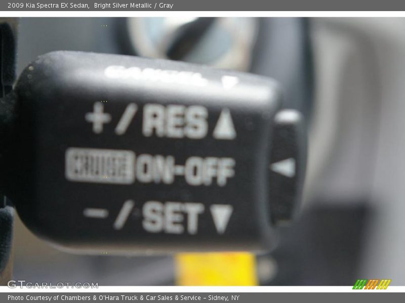 Bright Silver Metallic / Gray 2009 Kia Spectra EX Sedan