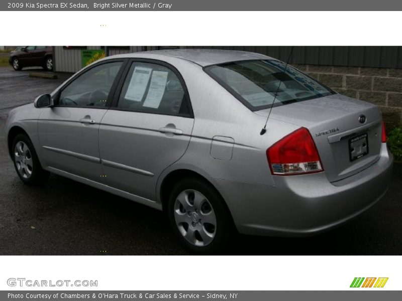 Bright Silver Metallic / Gray 2009 Kia Spectra EX Sedan