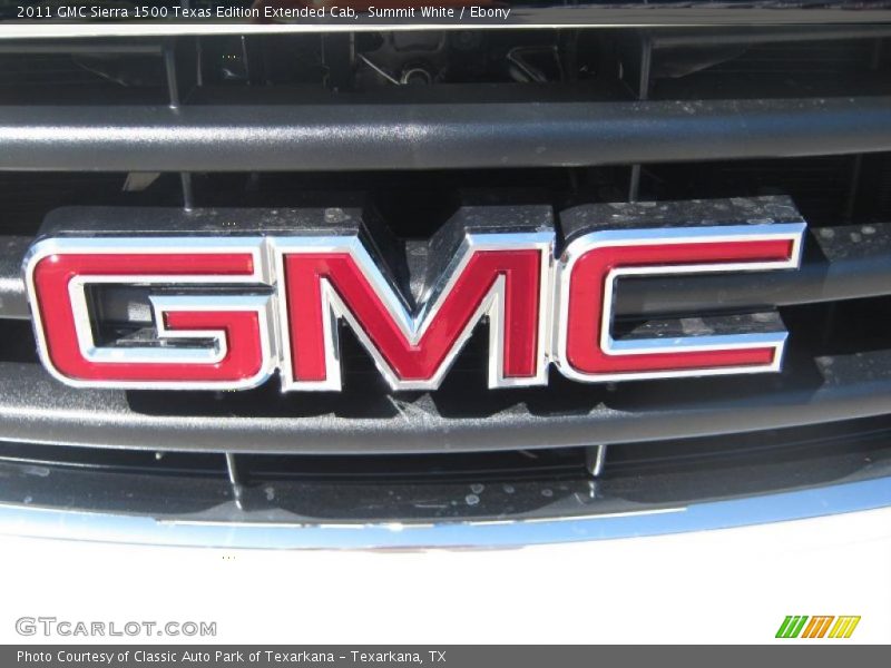 Summit White / Ebony 2011 GMC Sierra 1500 Texas Edition Extended Cab