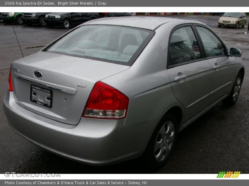 Bright Silver Metallic / Gray 2009 Kia Spectra EX Sedan