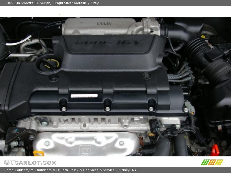 Bright Silver Metallic / Gray 2009 Kia Spectra EX Sedan
