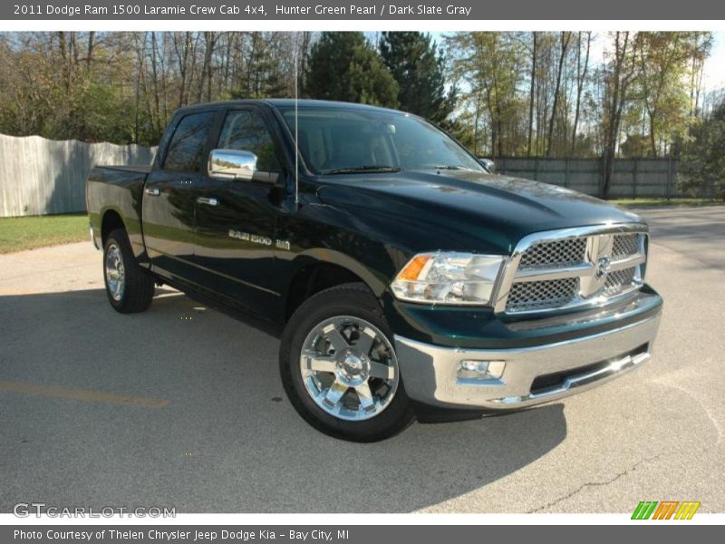 Hunter Green Pearl / Dark Slate Gray 2011 Dodge Ram 1500 Laramie Crew Cab 4x4