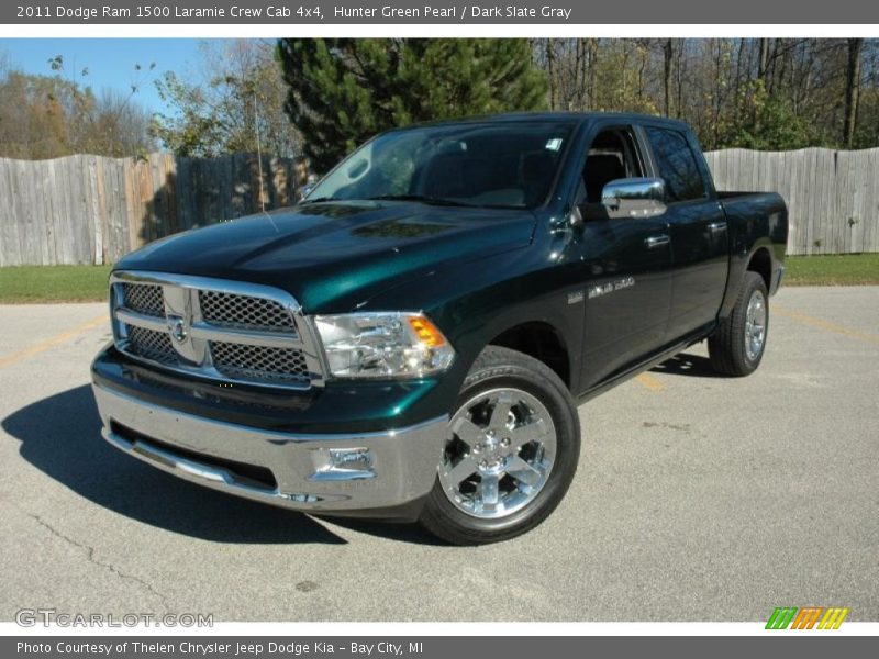 Hunter Green Pearl / Dark Slate Gray 2011 Dodge Ram 1500 Laramie Crew Cab 4x4