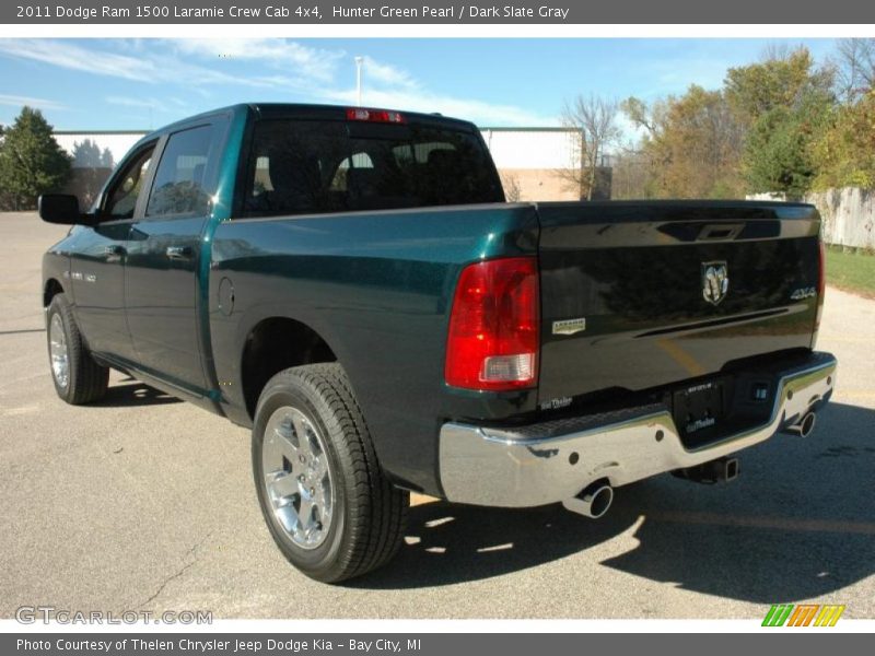 Hunter Green Pearl / Dark Slate Gray 2011 Dodge Ram 1500 Laramie Crew Cab 4x4