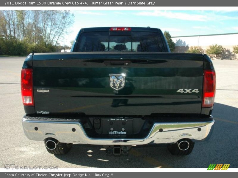 Hunter Green Pearl / Dark Slate Gray 2011 Dodge Ram 1500 Laramie Crew Cab 4x4