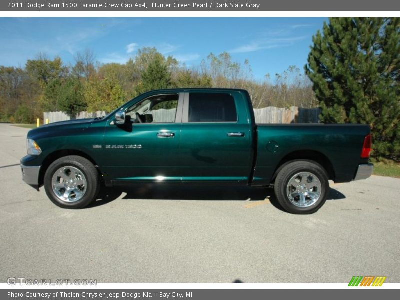 Hunter Green Pearl / Dark Slate Gray 2011 Dodge Ram 1500 Laramie Crew Cab 4x4