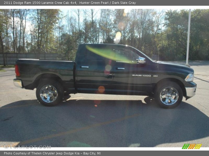 Hunter Green Pearl / Dark Slate Gray 2011 Dodge Ram 1500 Laramie Crew Cab 4x4