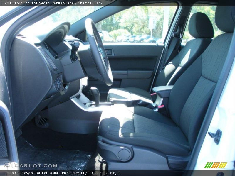 White Suede / Charcoal Black 2011 Ford Focus SE Sedan