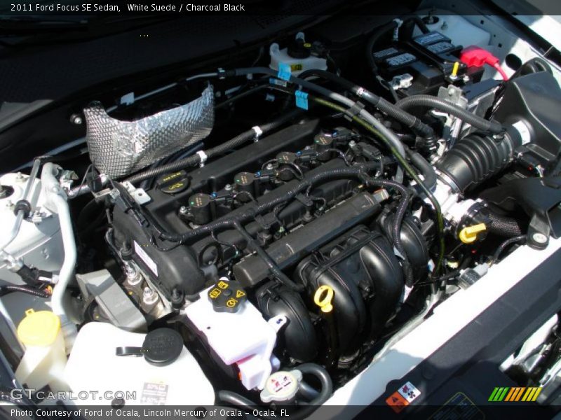White Suede / Charcoal Black 2011 Ford Focus SE Sedan