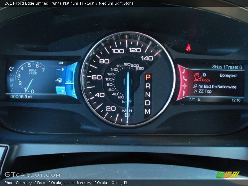 White Platinum Tri-Coat / Medium Light Stone 2011 Ford Edge Limited