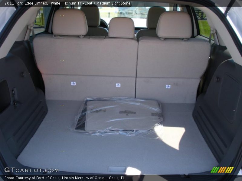 White Platinum Tri-Coat / Medium Light Stone 2011 Ford Edge Limited