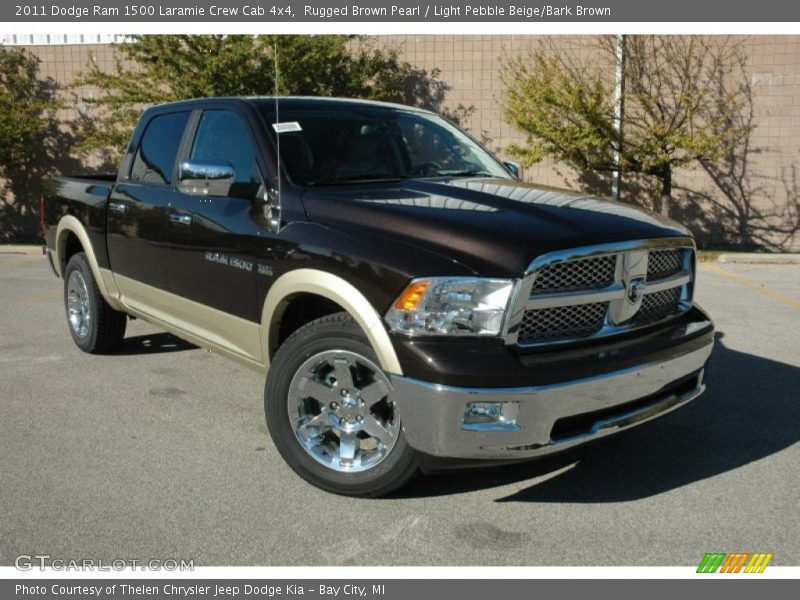 Rugged Brown Pearl / Light Pebble Beige/Bark Brown 2011 Dodge Ram 1500 Laramie Crew Cab 4x4