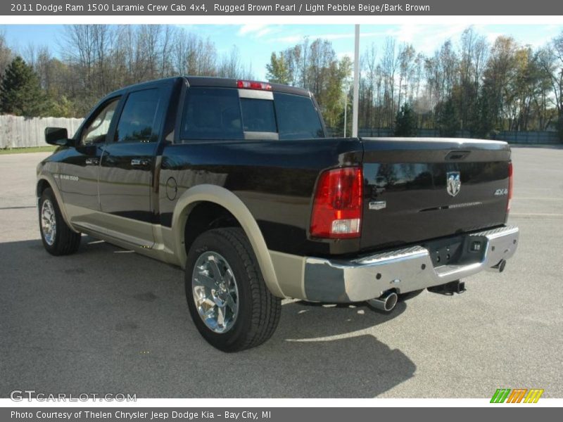 Rugged Brown Pearl / Light Pebble Beige/Bark Brown 2011 Dodge Ram 1500 Laramie Crew Cab 4x4