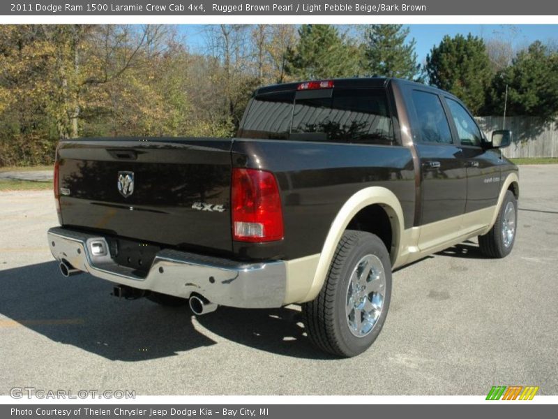 Rugged Brown Pearl / Light Pebble Beige/Bark Brown 2011 Dodge Ram 1500 Laramie Crew Cab 4x4