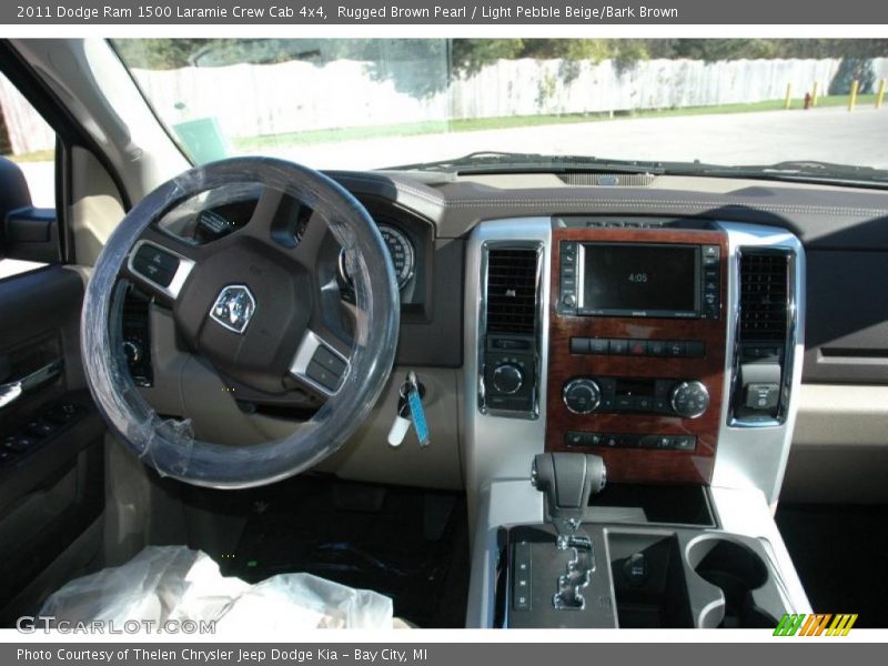Rugged Brown Pearl / Light Pebble Beige/Bark Brown 2011 Dodge Ram 1500 Laramie Crew Cab 4x4