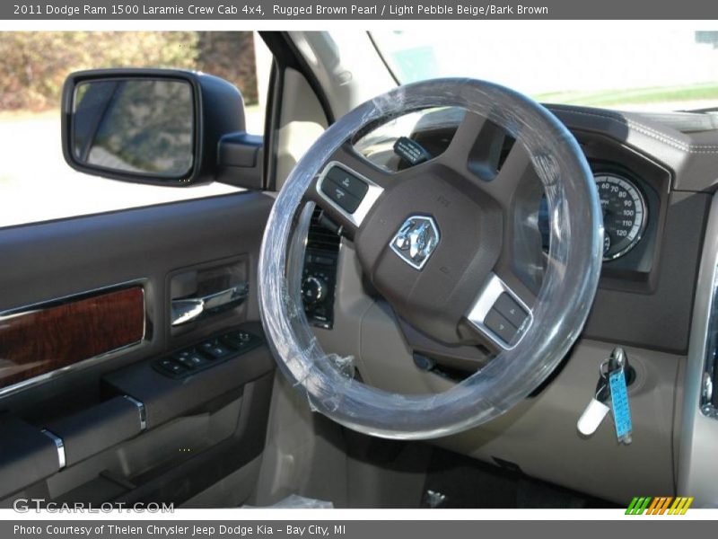 Rugged Brown Pearl / Light Pebble Beige/Bark Brown 2011 Dodge Ram 1500 Laramie Crew Cab 4x4