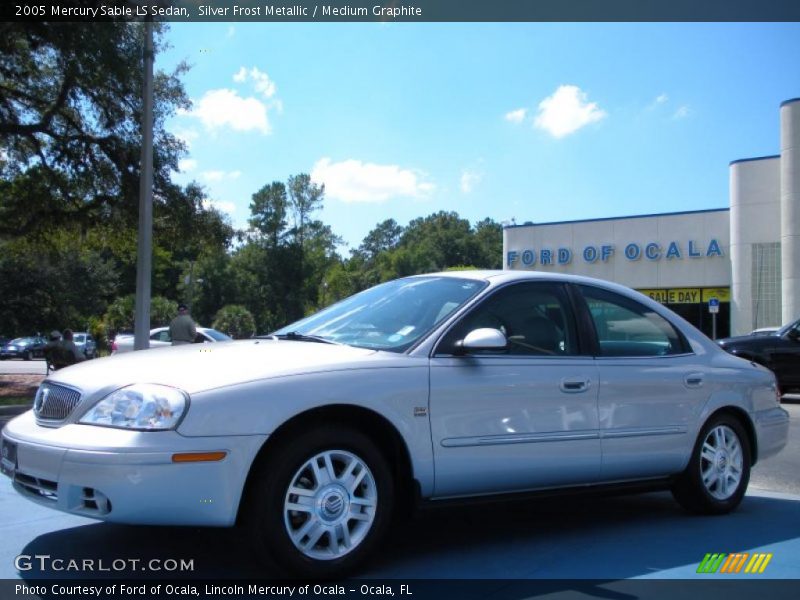 Silver Frost Metallic / Medium Graphite 2005 Mercury Sable LS Sedan