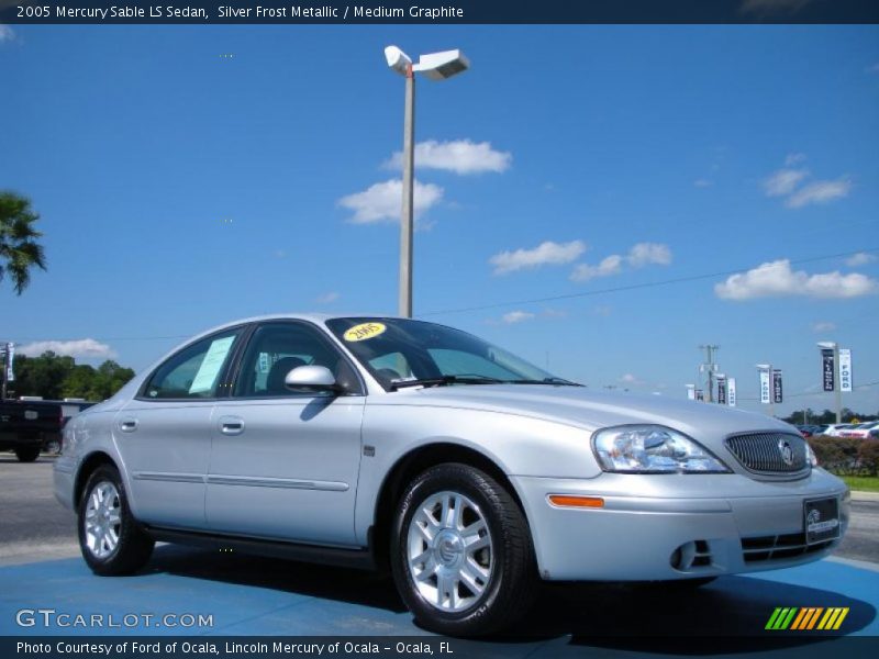 Silver Frost Metallic / Medium Graphite 2005 Mercury Sable LS Sedan