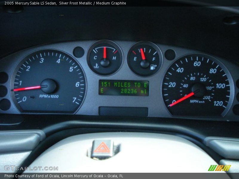 Silver Frost Metallic / Medium Graphite 2005 Mercury Sable LS Sedan