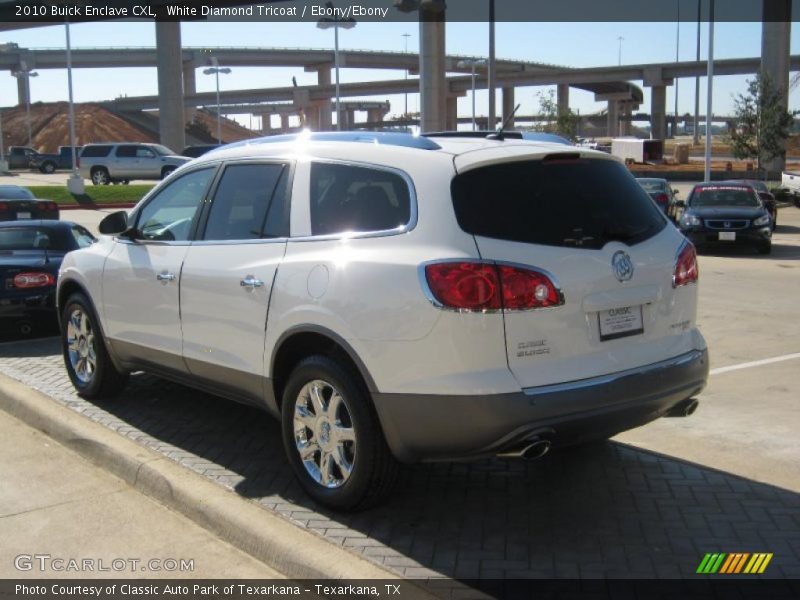 White Diamond Tricoat / Ebony/Ebony 2010 Buick Enclave CXL