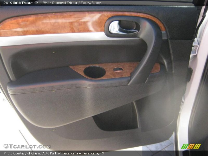 White Diamond Tricoat / Ebony/Ebony 2010 Buick Enclave CXL