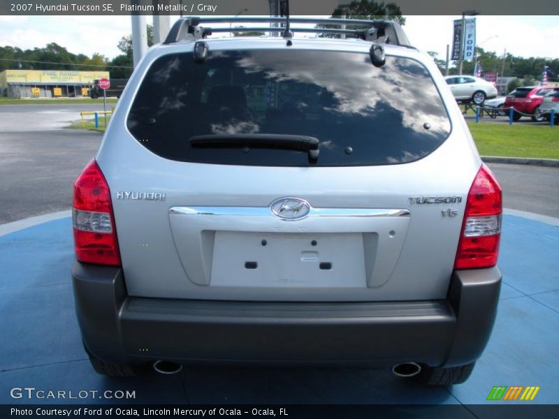 Platinum Metallic / Gray 2007 Hyundai Tucson SE