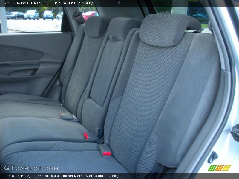 Platinum Metallic / Gray 2007 Hyundai Tucson SE