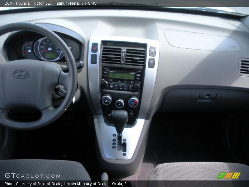 Platinum Metallic / Gray 2007 Hyundai Tucson SE