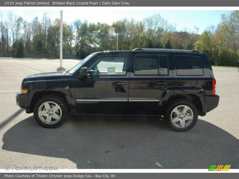 Brilliant Black Crystal Pearl / Dark Slate Gray 2010 Jeep Patriot Limited