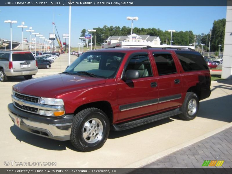 Redfire Metallic / Medium Gray/Neutral 2002 Chevrolet Suburban 1500 LT