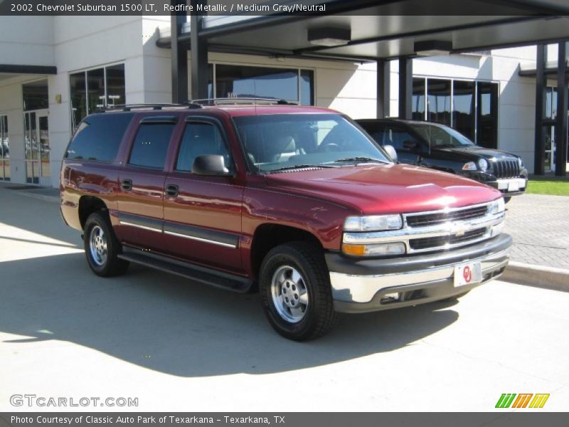 Redfire Metallic / Medium Gray/Neutral 2002 Chevrolet Suburban 1500 LT