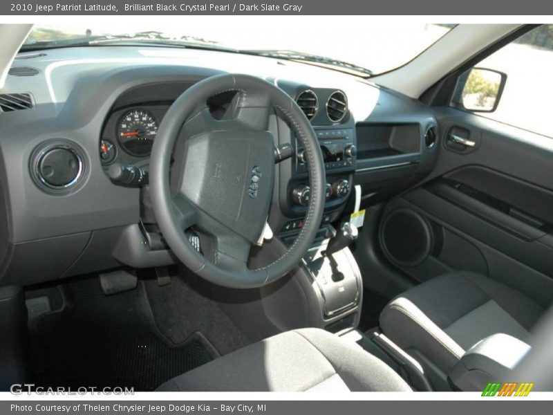 Brilliant Black Crystal Pearl / Dark Slate Gray 2010 Jeep Patriot Latitude