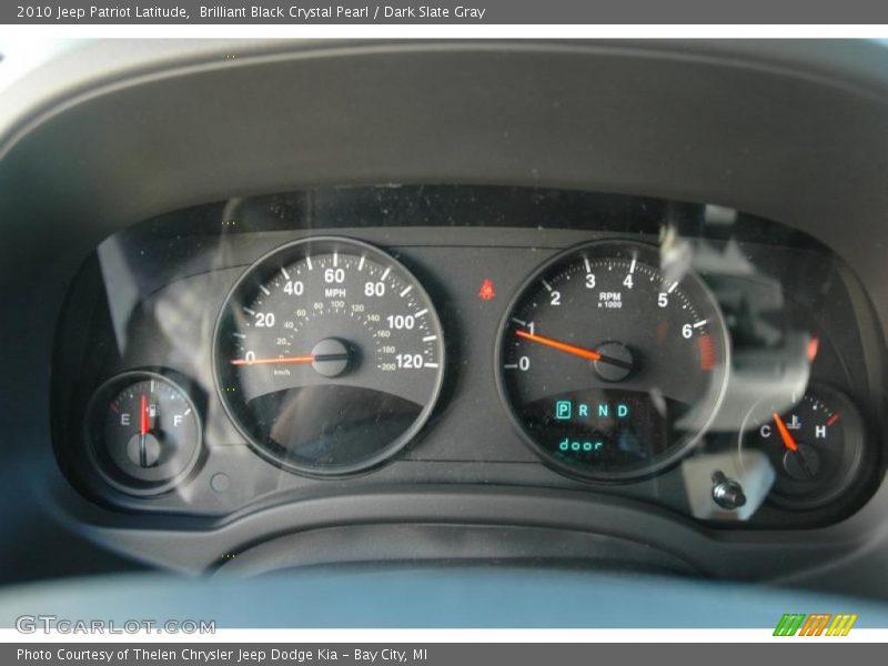 Brilliant Black Crystal Pearl / Dark Slate Gray 2010 Jeep Patriot Latitude