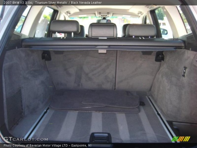 Titanium Silver Metallic / Black Nevada Leather 2007 BMW X3 3.0si