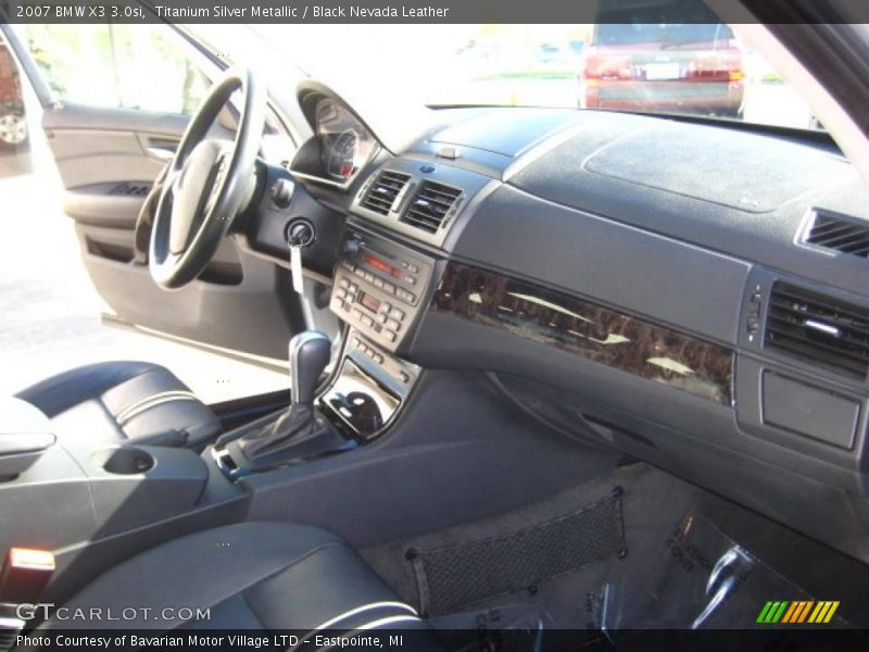 Titanium Silver Metallic / Black Nevada Leather 2007 BMW X3 3.0si