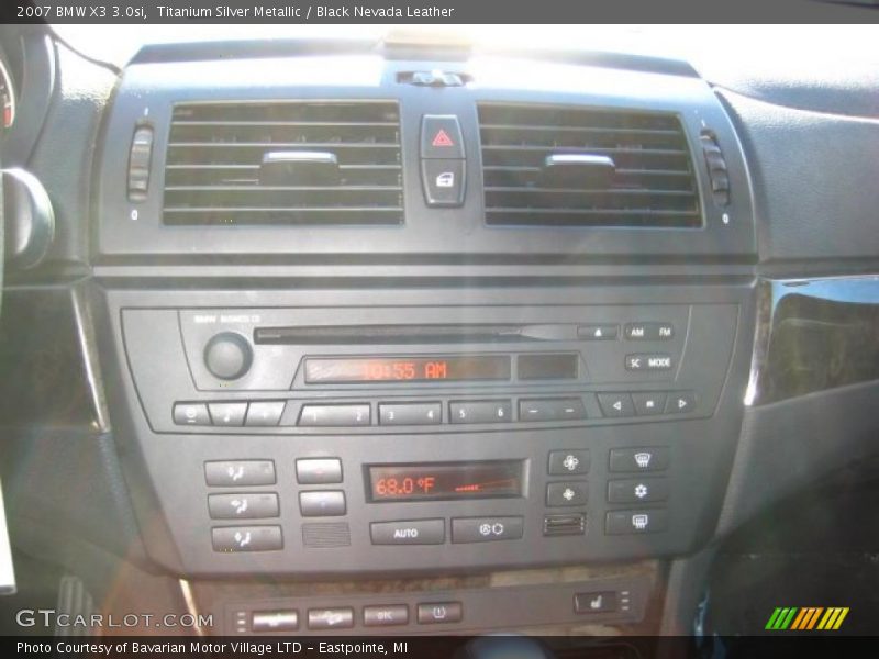 Titanium Silver Metallic / Black Nevada Leather 2007 BMW X3 3.0si