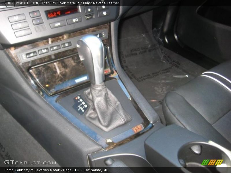 Titanium Silver Metallic / Black Nevada Leather 2007 BMW X3 3.0si