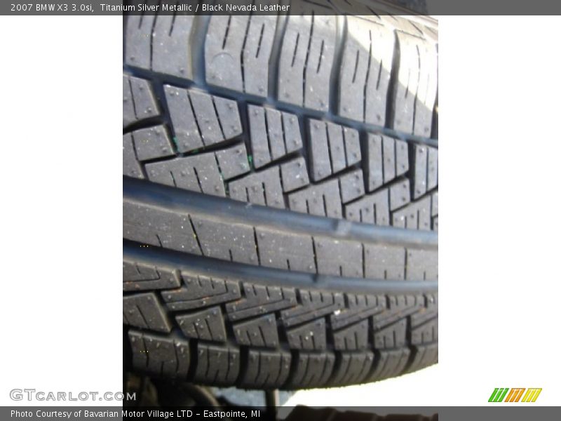 Titanium Silver Metallic / Black Nevada Leather 2007 BMW X3 3.0si
