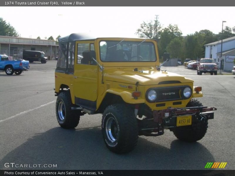 Yellow / Black 1974 Toyota Land Cruiser FJ40
