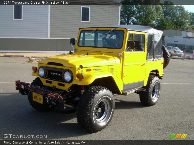 Yellow / Black 1974 Toyota Land Cruiser FJ40