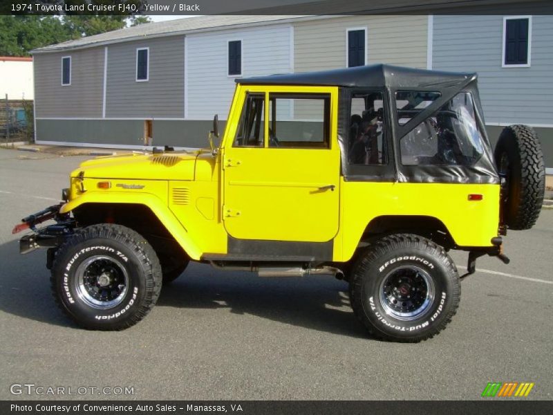 Yellow / Black 1974 Toyota Land Cruiser FJ40
