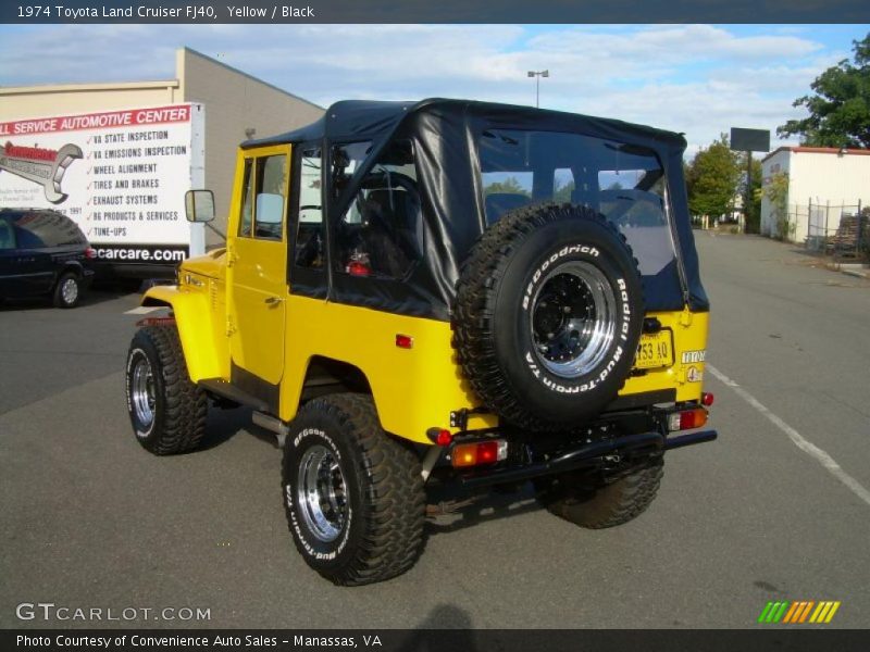 Yellow / Black 1974 Toyota Land Cruiser FJ40