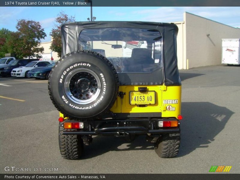 Yellow / Black 1974 Toyota Land Cruiser FJ40