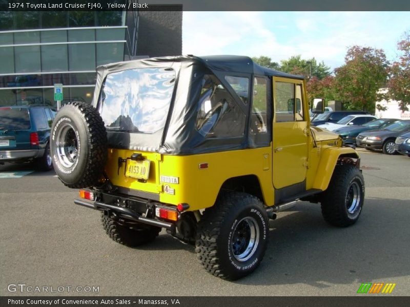 Yellow / Black 1974 Toyota Land Cruiser FJ40