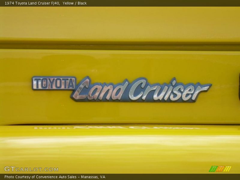 Yellow / Black 1974 Toyota Land Cruiser FJ40